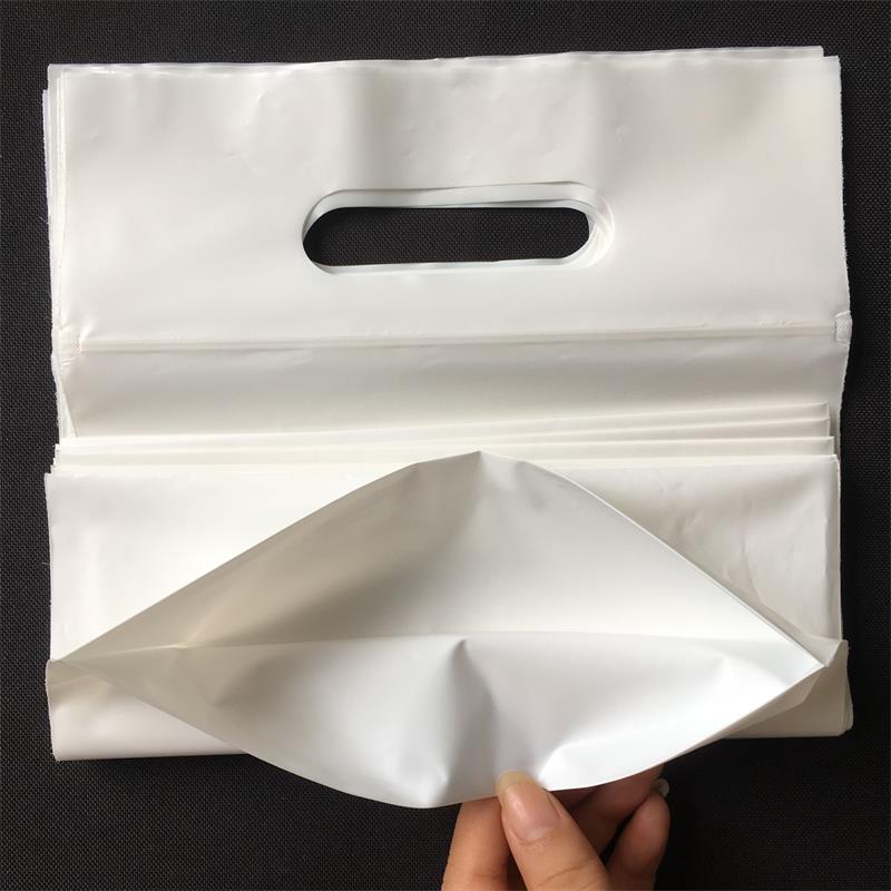PLA+PBAT全降解原色底风琴手挽贴骨袋