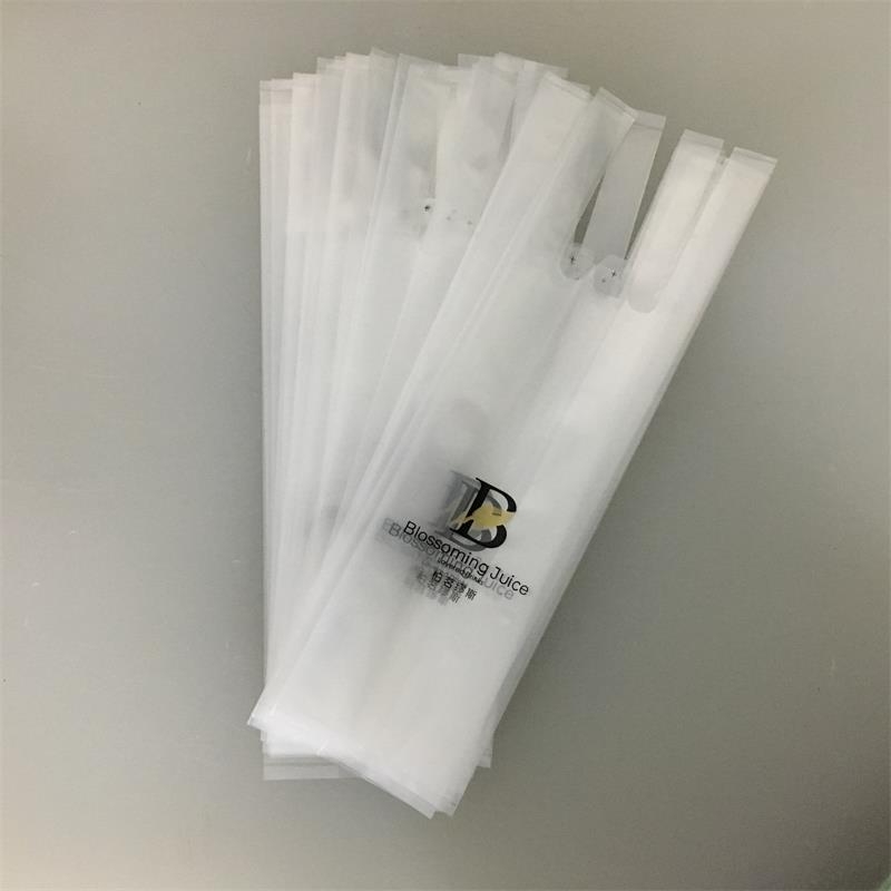 东莞PE背心式风琴奶茶袋_加厚手提防洒袋_厂家直供定制印刷?