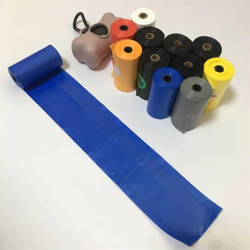 PLA+PBAT全生物降解平口连卷垃圾袋 宠物拾便袋