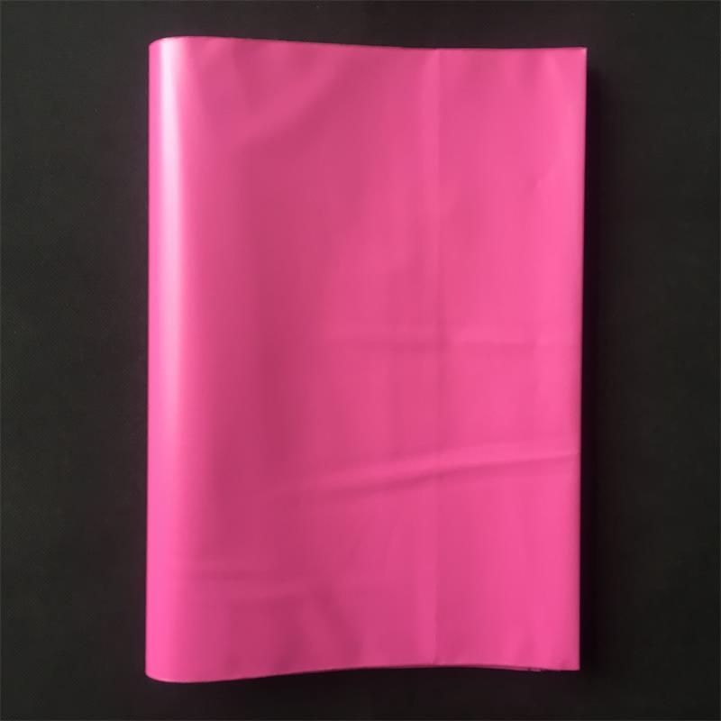 PLA+PBAT全降解底风琴手挽贴骨袋 服装包装玫红