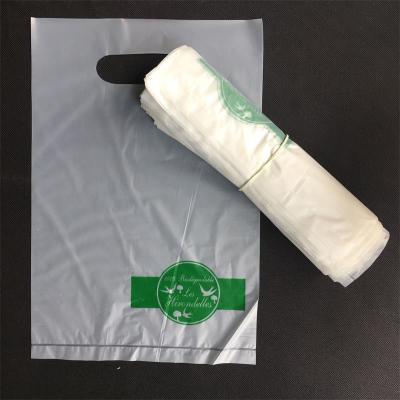 全生物降解 PBAT+PLA 手挽袋 单面绿色印刷环保包装袋
